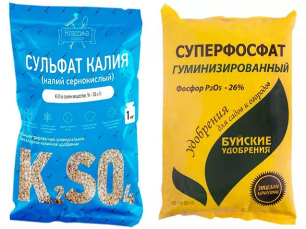 Суперфосфат и сульфат калия