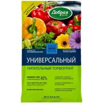 Если у вас нет специализированного субстрата для суккулентов, просто возьмите универсальный торфогрунт Добрая сила